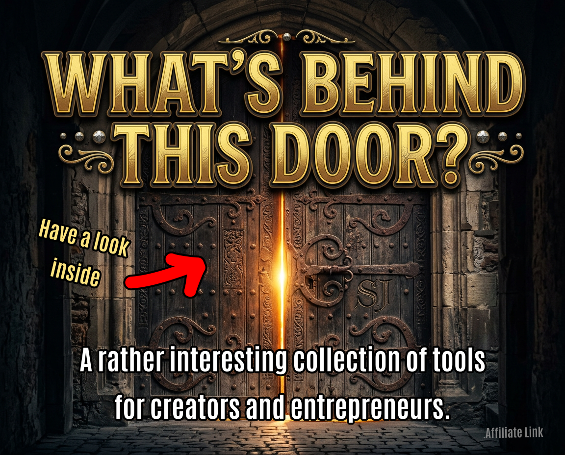 What's behind this ornate medieval door? A rather interesting collection of tools for creators and entrepreneurs. Have a look inside.